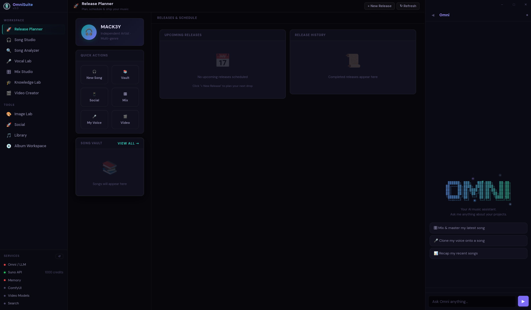 OmniSuite Release Planner