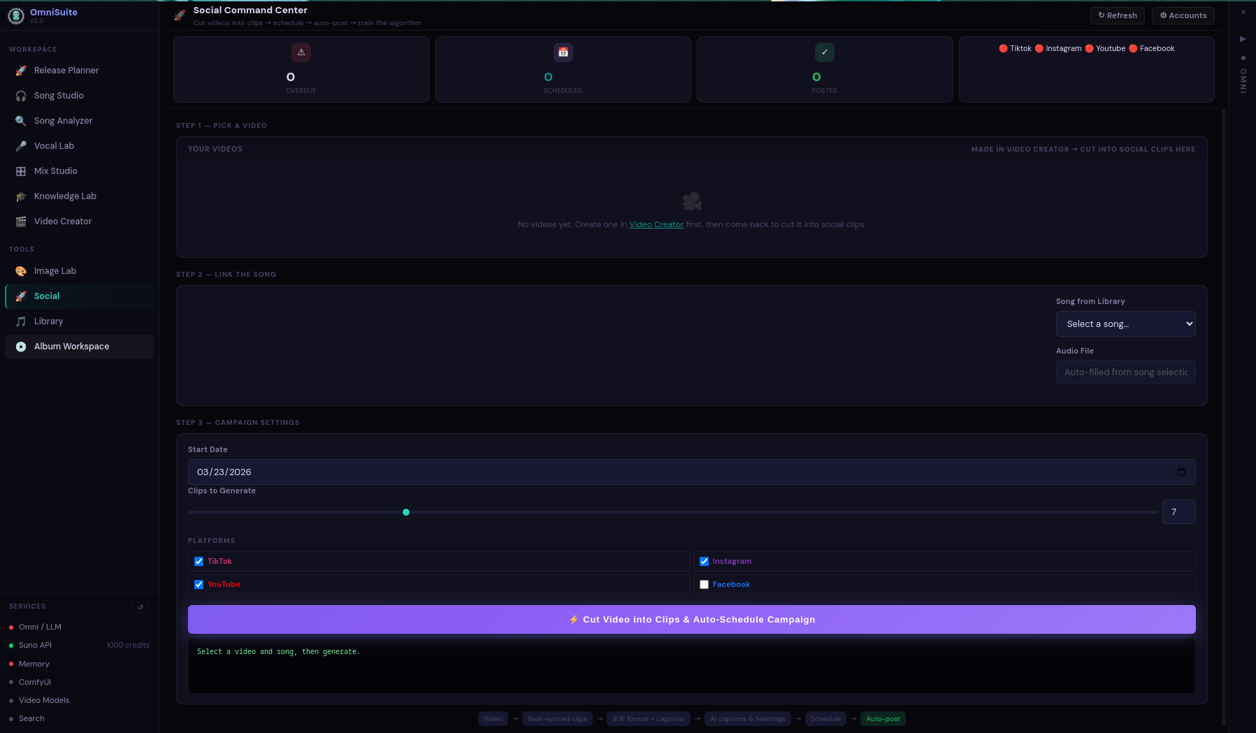 OmniSuite Social Command Center