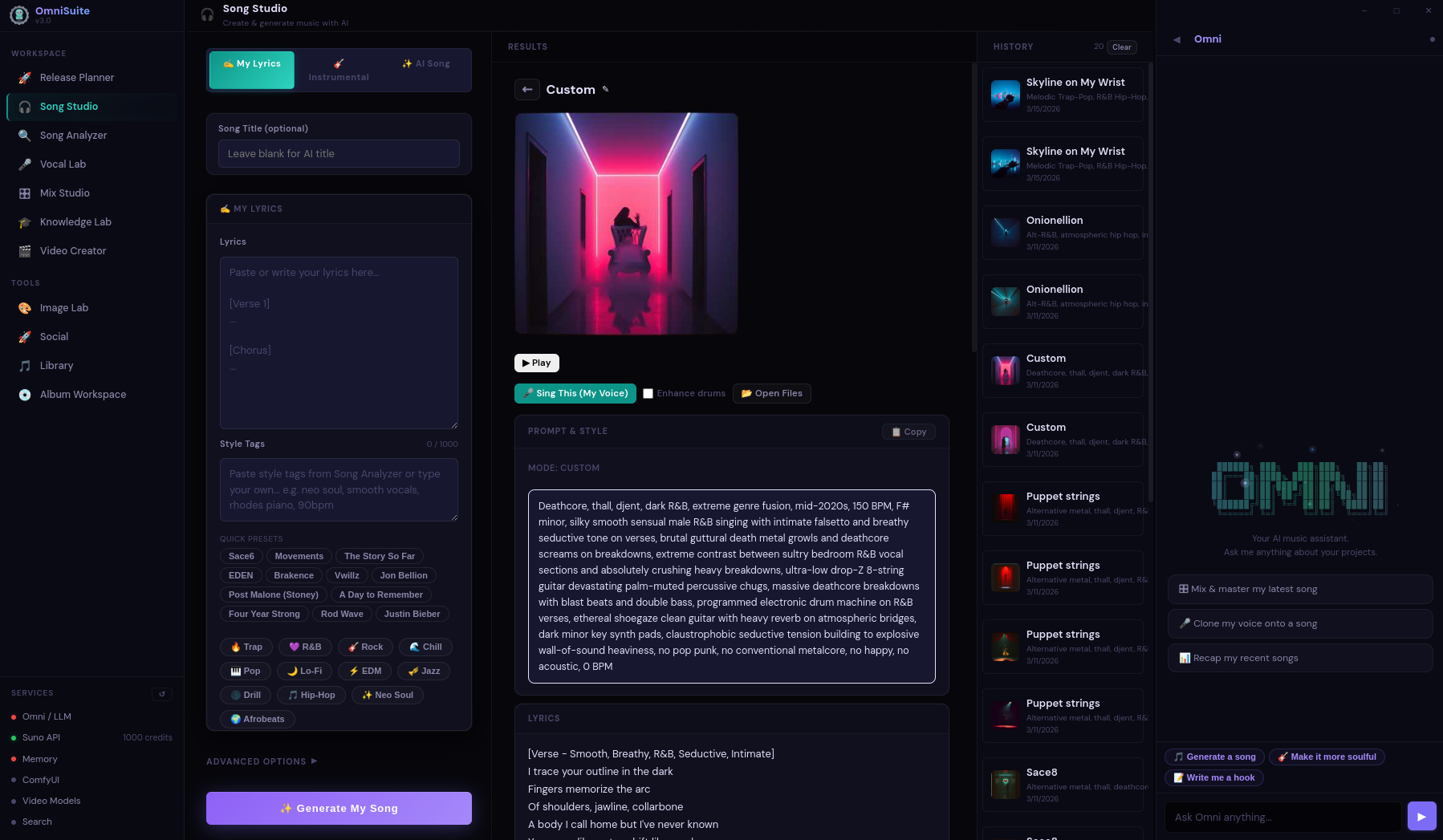 OmniSuite Song Studio